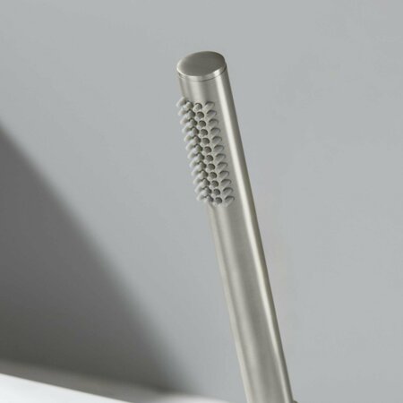 Kibi Circular Metal Handheld Shower Head - Brushed Nickel HS1003BN